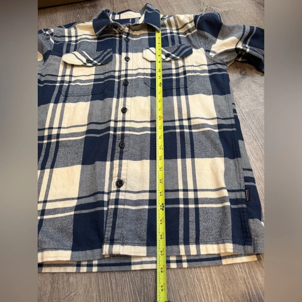 Patagonia Midweight Fjord Flannel Shirt - Smolder Blue Small - Picture 8 of 9
